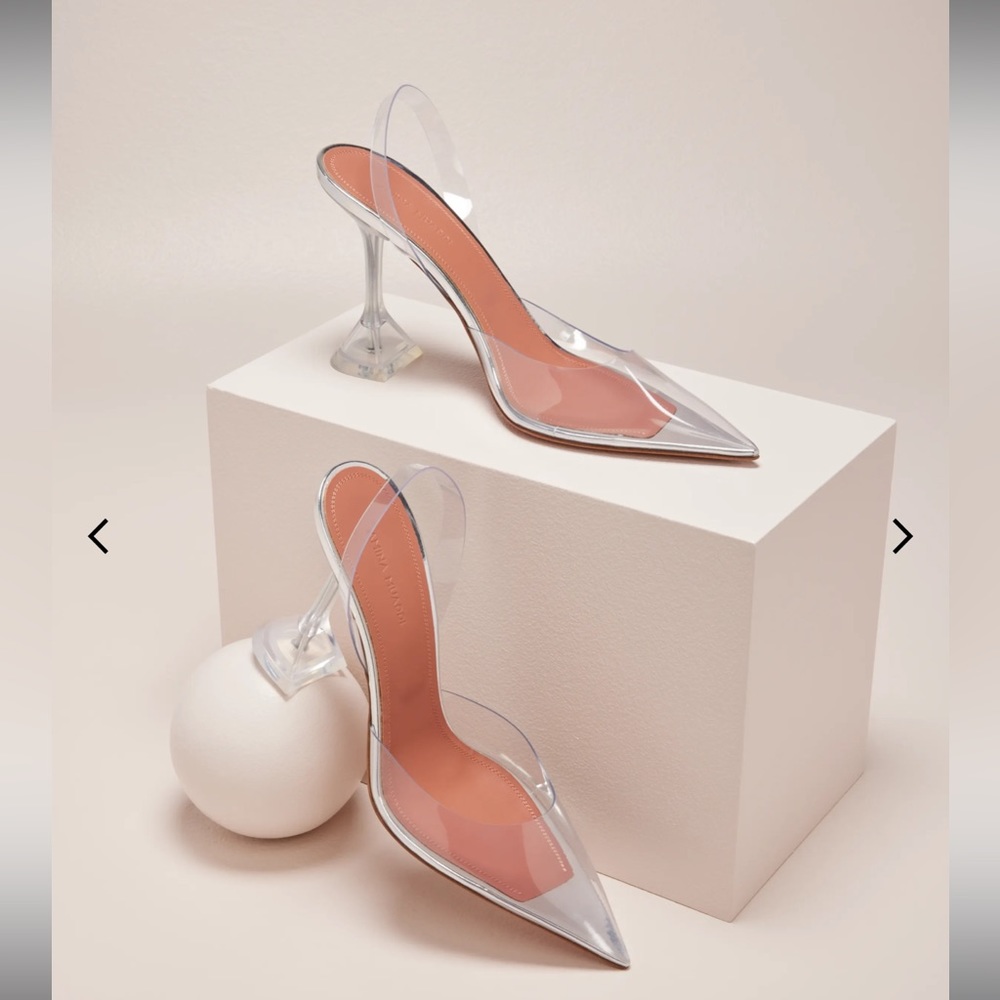 ❌sold❌Amina Muaddi holli glass heels